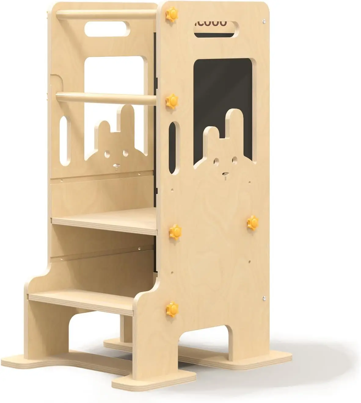 Регулируемая обучающая башня с защитным ограждением и доской для рисования - Нескользящая подставка-ступенька для кухни и ванной комнаты
Регулируемая обучающая башня с защитным ограждением и доской для рисования - Нескользящая подставка-ступенька для кухни и ванной комнаты