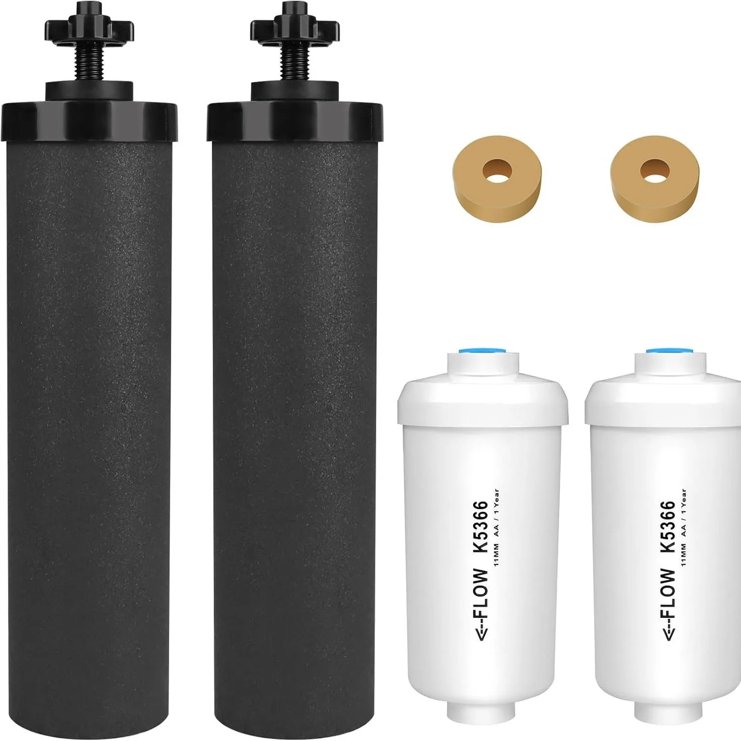 Berkey Countertop Water Purifier System BB9-2 Gravity Water Purification Bucket PF-2 Fluoride and Arsenic Removal Filter Carbon
Berkey Countertop Water Purifier System BB9-2 Gravity Water Purification Bucket PF-2 Fluoride and Arsenic Removal Filter Carbon