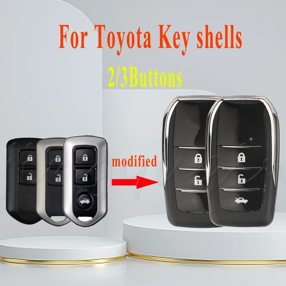 Jingyuqin 2/3 Buttons Modified Remote Car Key Case For Toyota Chr C-hr Avensis Auris Corolla Replace the key shell durable
Jingyuqin 2/3 Buttons Modified Remote Car Key Case For Toyota Chr C-hr Avensis Auris Corolla Replace the key shell durable