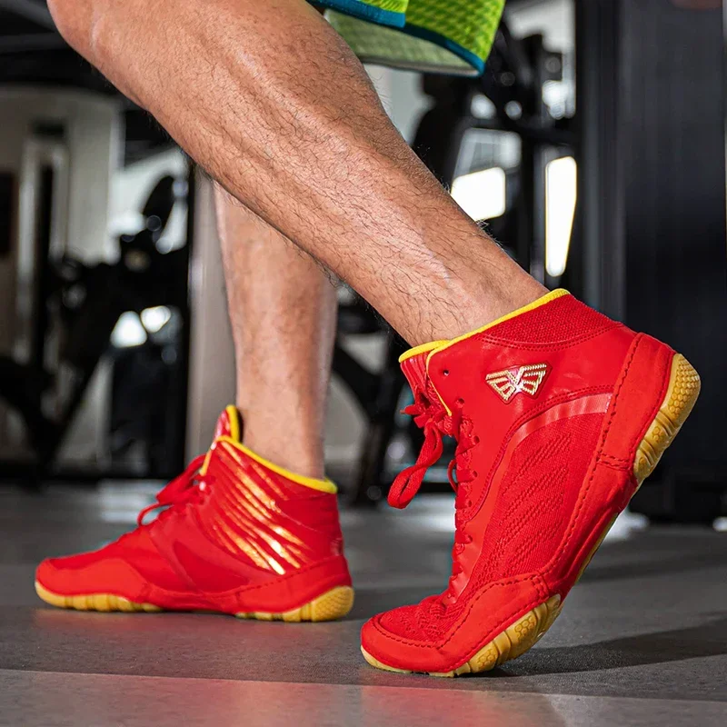 Men's Light Wrestling Shoes Breathable Mesh Boxing Sports Shoes Men's Training Boxing Shoes Black Gold Red Sports Shoe
Men's Light Wrestling Shoes Breathable Mesh Boxing Sports Shoes Men's Training Boxing Shoes Black Gold Red Sports Shoe
