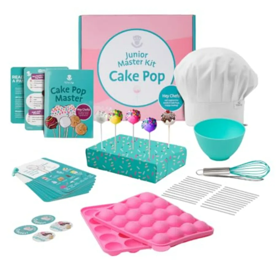 Reusable Cake Pop-Making Kit for Ages 4+ DIY Baking STEM Activity with Visual Learning Molds Tools in Assorted Colors Fun and E
Reusable Cake Pop-Making Kit for Ages 4+ DIY Baking STEM Activity with Visual Learning Molds Tools in Assorted Colors Fun and E