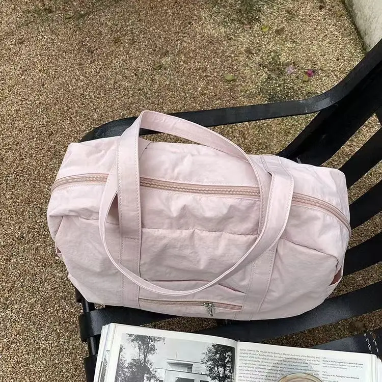 JIAERDI Portable Large Capacity Pink Tote Bag Purse Women Nylon Sports Fitness Chic Casual Handbag Ladies Travel Shoulder Bags
JIAERDI Portable Large Capacity Pink Tote Bag Purse Women Nylon Sports Fitness Chic Casual Handbag Ladies Travel Shoulder Bags