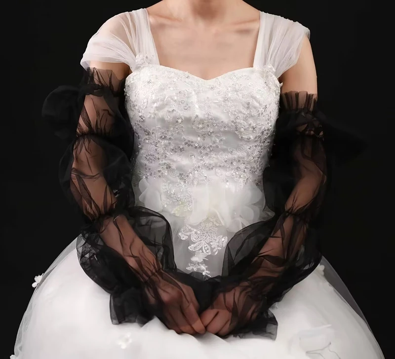 Lace Mesh Wedding Detachable Bubble Arm Sleeves Sheer Tulle Puff Long Gloves Wedding Bridal Party Dress Costume Accessories
Lace Mesh Wedding Detachable Bubble Arm Sleeves Sheer Tulle Puff Long Gloves Wedding Bridal Party Dress Costume Accessories