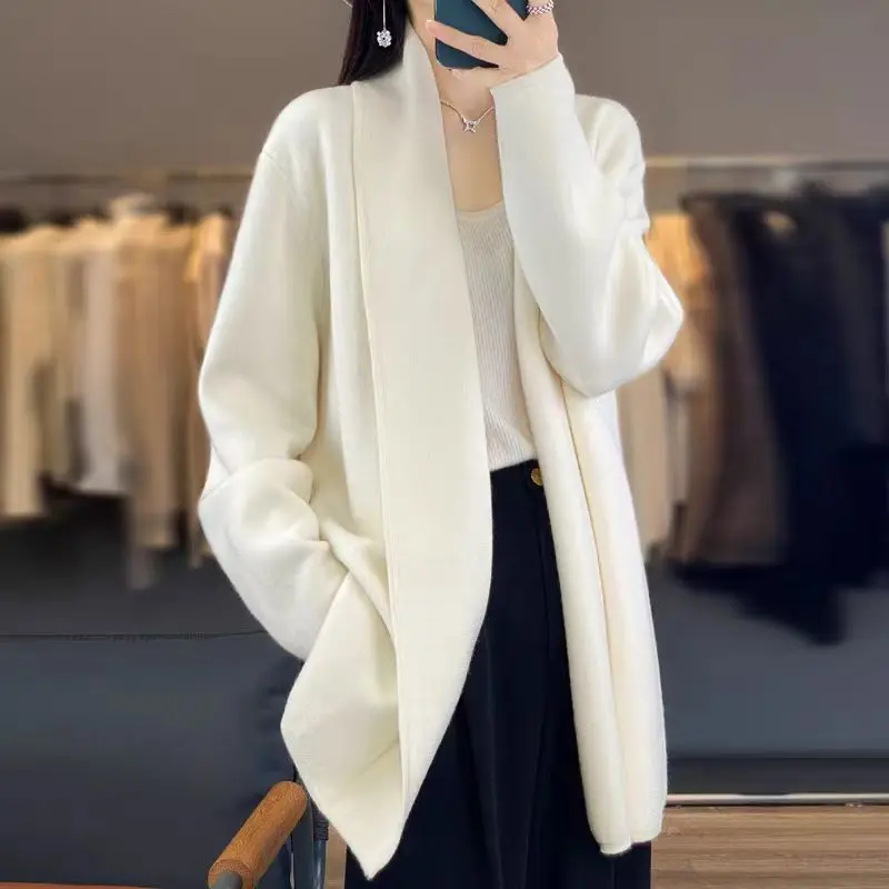 Korean Style 2024 New Soft and Lazy Wind Mid-Length Knitted Sweater for Women. Versatile Casual Tied Waist Sweater Cardigan Coat
Korean Style 2024 New Soft and Lazy Wind Mid-Length Knitted Sweater for Women. Versatile Casual Tied Waist Sweater Cardigan Coat