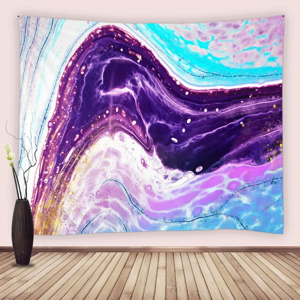 Purple Marble Wall Tapestry Teal Blue Swirl Wall Hanging Gold Glitter Abstract Art Tapestries for Living Room Bedroom Home Decor
Purple Marble Wall Tapestry Teal Blue Swirl Wall Hanging Gold Glitter Abstract Art Tapestries for Living Room Bedroom Home Decor