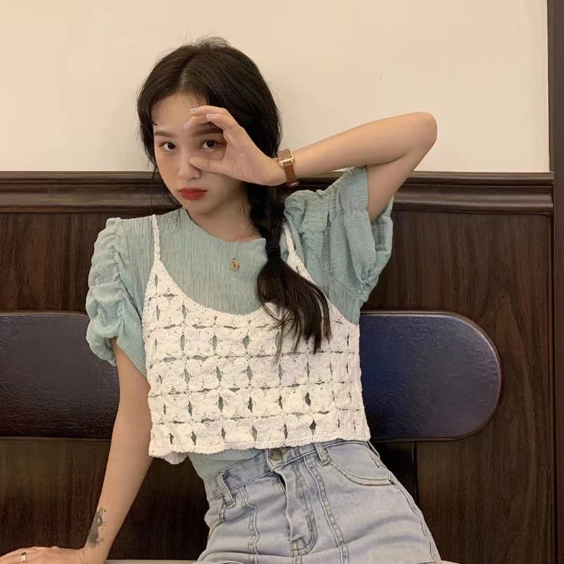 1PCS Women Tank Top Summer Hollow Out Knitted Tank Top Women Vintage Solid Color Sleeveless Camisole
1PCS Women Tank Top Summer Hollow Out Knitted Tank Top Women Vintage Solid Color Sleeveless Camisole