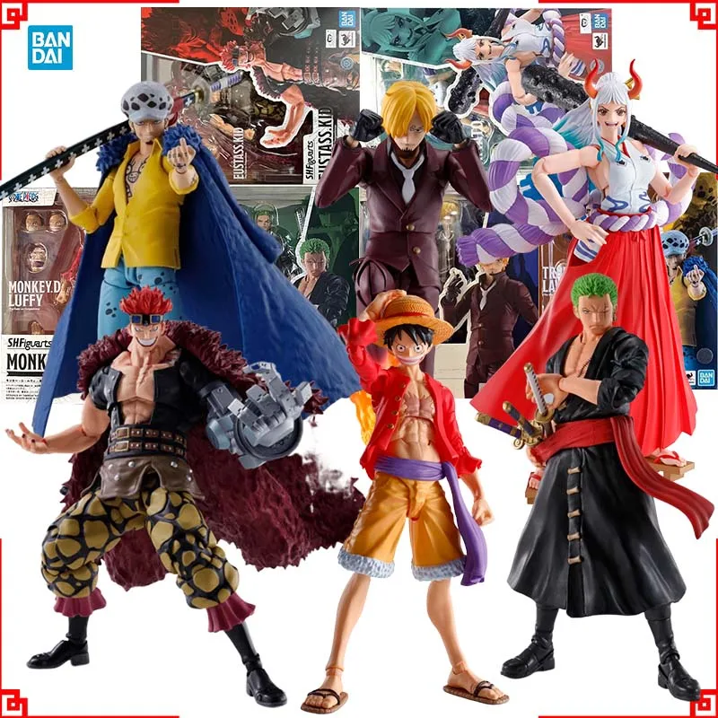 Bandai One Piece Anime Figure SHF Luffy Onigashima Zoro Sanji Law Kid Yamato Action Figures High Poseability Toys For Boys Gift
Bandai One Piece Anime Figure SHF Luffy Onigashima Zoro Sanji Law Kid Yamato Action Figures High Poseability Toys For Boys Gift