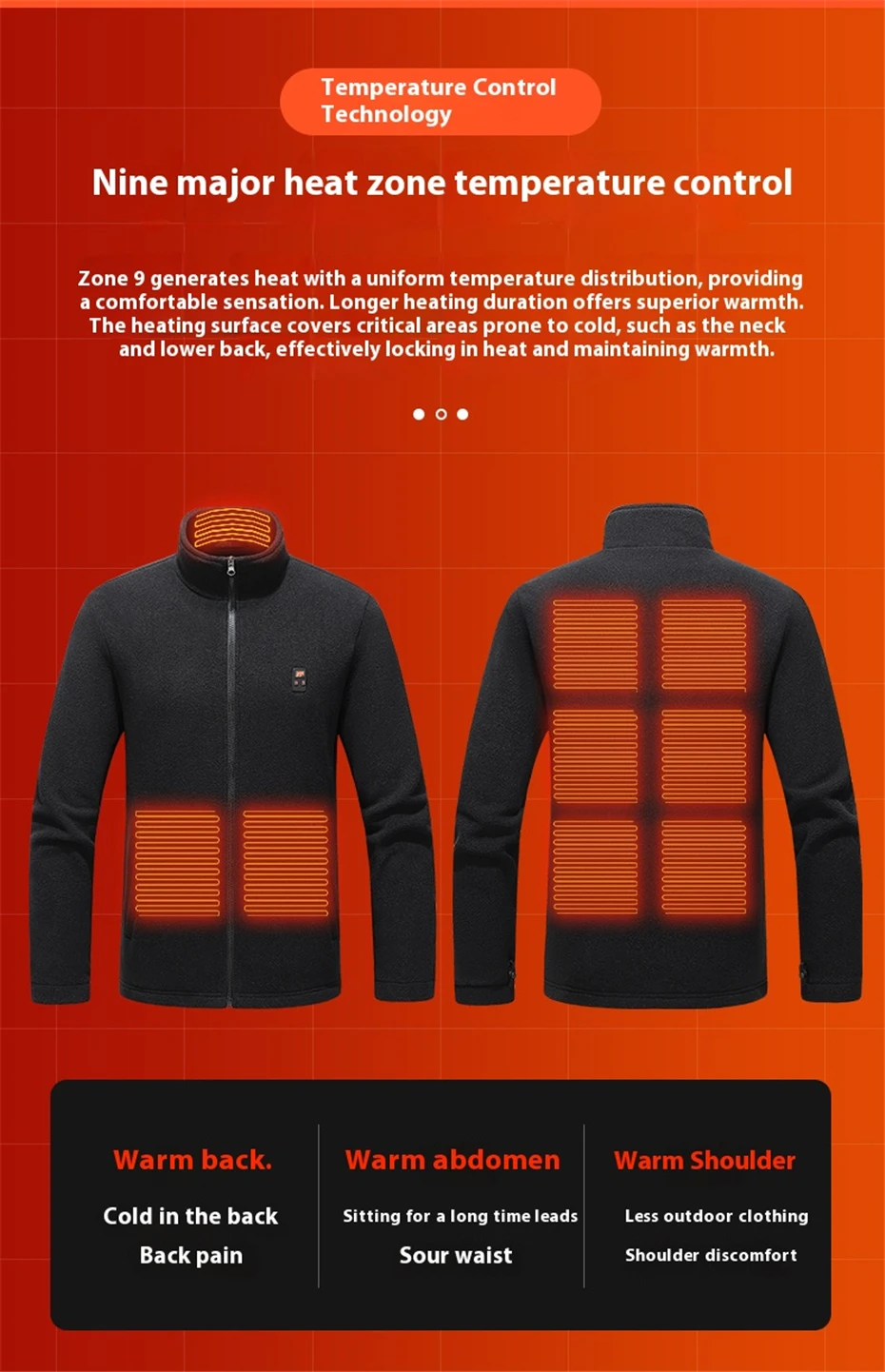 USB Heating Jacket Men Winter Electric Heated Jackets Infrared 9 Heating Areas Jacket Fashion Casual Fleece Coat Male 35 Sea7ff37fdf65442bae92fb5054cb55eep
