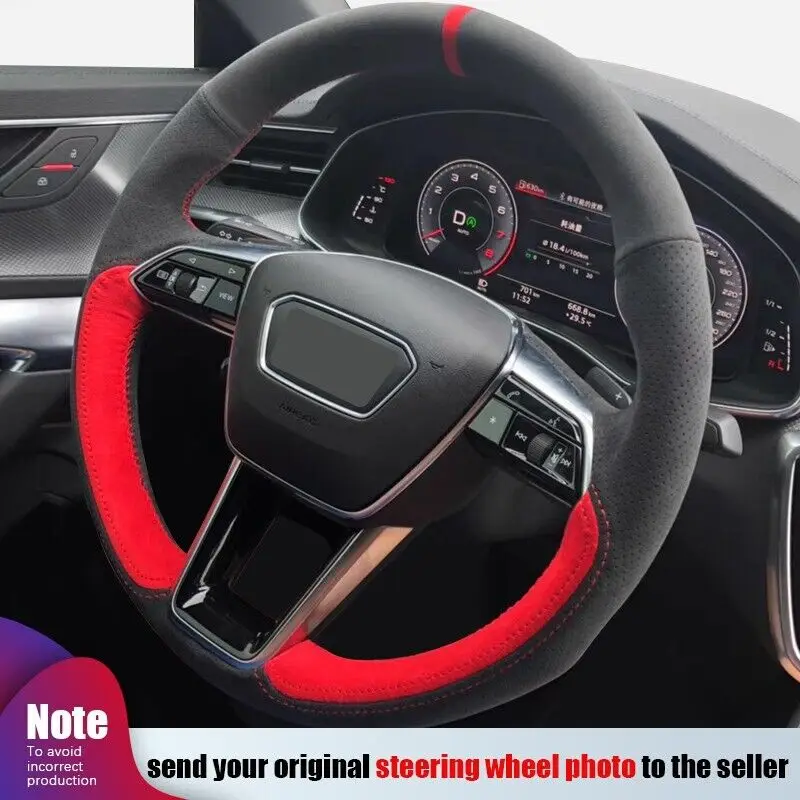 DIY Hand Sewing Alcantara Car Steering Wheel Cover For Audi A6 (C8) Avant Allroad A7 (K8) S7 Car Interior Accessories
DIY Hand Sewing Alcantara Car Steering Wheel Cover For Audi A6 (C8) Avant Allroad A7 (K8) S7 Car Interior Accessories