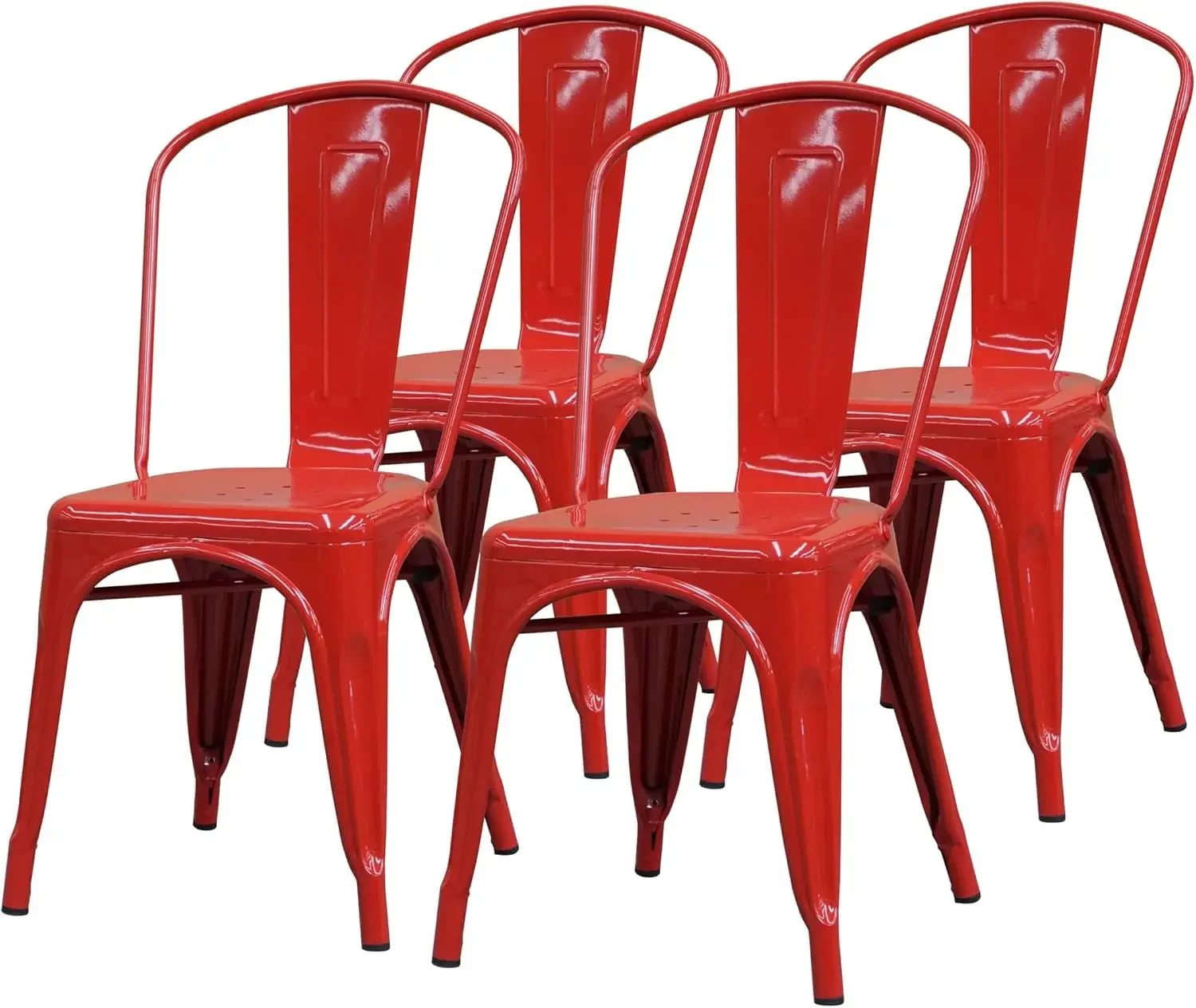 Red Metal Chairs Dining Set Four Indoor Outdoor Use
Red Metal Chairs Dining Set Four Indoor Outdoor Use