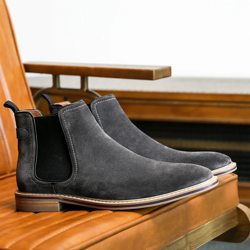 Desai Brand Men's Chelsea Boots New Color Genuine Leather Suede Handmade Boot Shoes For Formal Dress Party Work
Desai Brand Men's Chelsea Boots New Color Genuine Leather Suede Handmade Boot Shoes For Formal Dress Party Work