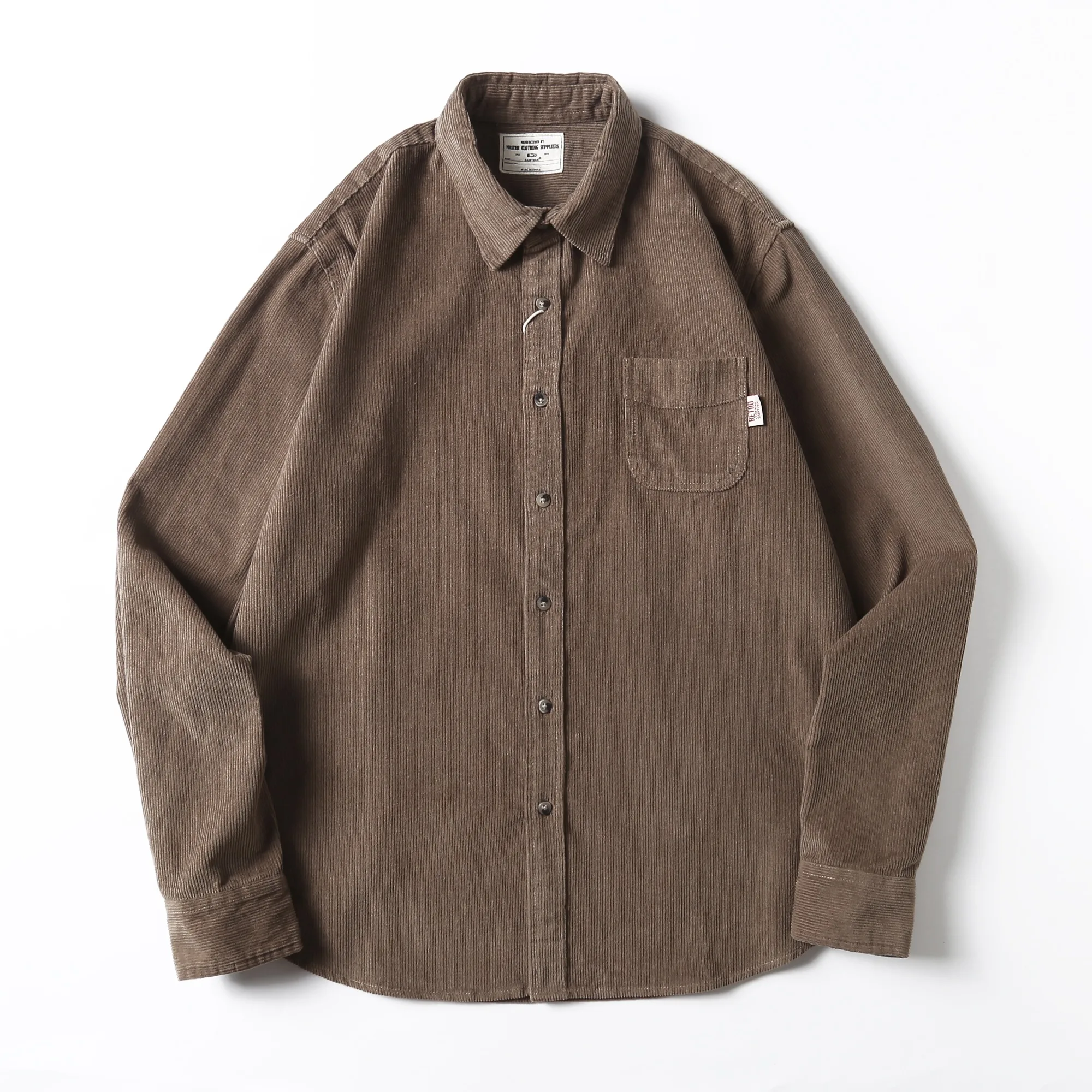 300gsm 11-wale Pure Cotton Corduroy Shirts for Men Spring/Autumn Retro American Style Casual Long-Sleeve Retro Washed Overshirt
300gsm 11-wale Pure Cotton Corduroy Shirts for Men Spring/Autumn Retro American Style Casual Long-Sleeve Retro Washed Overshirt