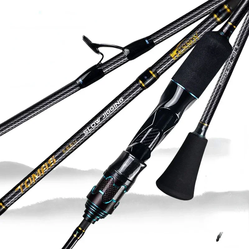 HENNOY High Carbon Slow Jigging Fishing Rod For Seabass Solid Tip Octopus Boat Rod Lure Wt 30-200g,80-350g 1.45-1.98M Power M/ML
HENNOY High Carbon Slow Jigging Fishing Rod For Seabass Solid Tip Octopus Boat Rod Lure Wt 30-200g,80-350g 1.45-1.98M Power M/ML