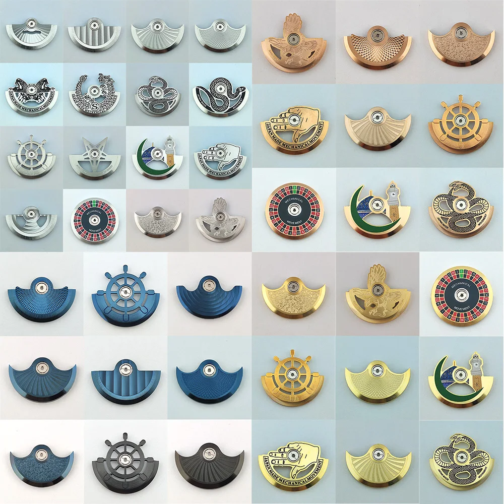 124 Styles NH35 Oscillating Weight Rotors High Quality Rotor Compatible With NH34 NH35 NH36 38 4R35 Movements Replacement Parts
124 Styles NH35 Oscillating Weight Rotors High Quality Rotor Compatible With NH34 NH35 NH36 38 4R35 Movements Replacement Parts