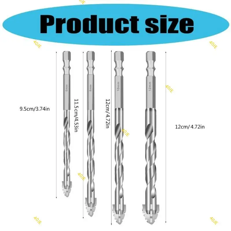 40je 4pcs Высокоэффективные эксцентричные буровые биты для кладки стекла и дерева, вырезанных с карбидами и 1/4 дизайном
40je 4pcs Высокоэффективные эксцентричные буровые биты для кладки стекла и дерева, вырезанных с карбидами и 1/4 дизайном