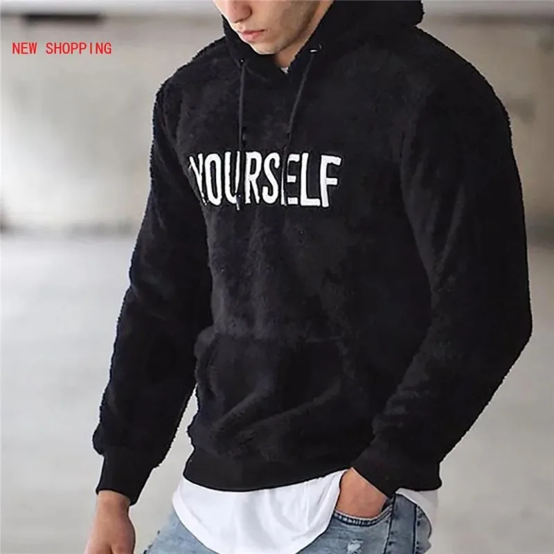 Autumn Winter Men Teddy Tops Fashion Street Warm Plush Fleece Hoodie Sweatshirts Casual Long Sleeve Letter Print Hooded Pullover
Autumn Winter Men Teddy Tops Fashion Street Warm Plush Fleece Hoodie Sweatshirts Casual Long Sleeve Letter Print Hooded Pullover