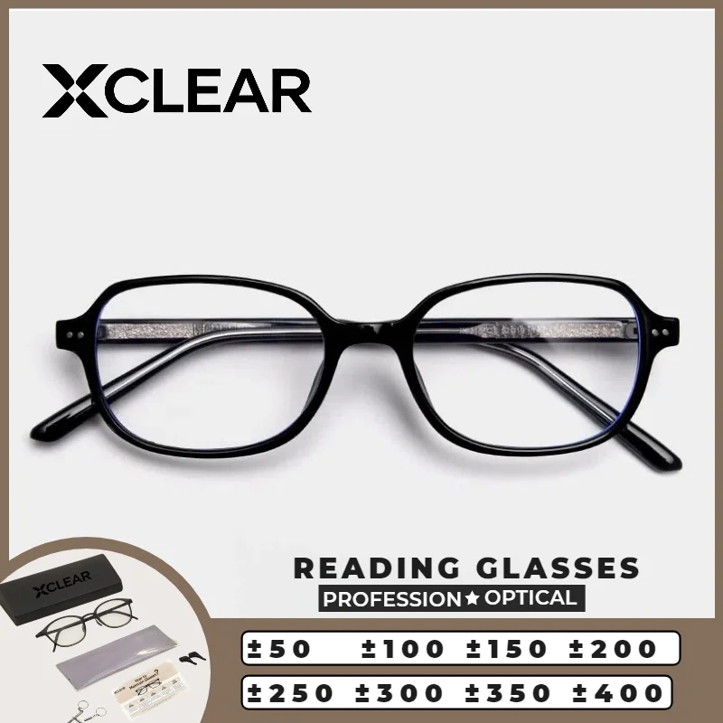 Очки XCLEAR с оптической защитой от синего света, прогрессивные, для коррекции близорукости, для чтения, в квадратной черной оправе, с HD-линзами с антибликовым покрытием
Очки XCLEAR с оптической защитой от синего света, прогрессивные, для коррекции близорукости, для чтения, в квадратной черной оправе, с HD-линзами с антибликовым покрытием