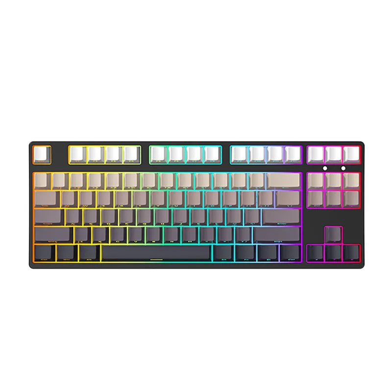 87-Key wireless Bluetooth three-mode mechanical keyboard, side engraving, mahjong tone 
87-Key wireless Bluetooth three-mode mechanical keyboard, side engraving, mahjong tone