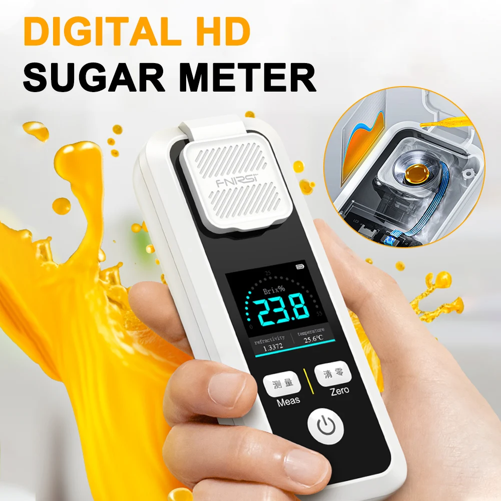 FNIRSI JBM-10 JBM-20 Digital Brix Refractometer Rechargeable Sugar Content Meter Measure Fruit Juice Beverage Wine Beer 32%/55%
FNIRSI JBM-10 JBM-20 Digital Brix Refractometer Rechargeable Sugar Content Meter Measure Fruit Juice Beverage Wine Beer 32%/55%