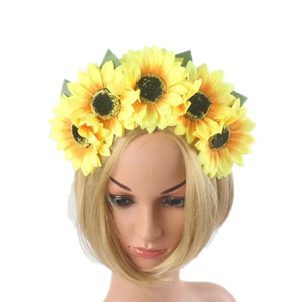 Flower Hair Hoop Simulate Sunflower Headwear Headdress Photo Hawaiian Party Headband
Flower Hair Hoop Simulate Sunflower Headwear Headdress Photo Hawaiian Party Headband