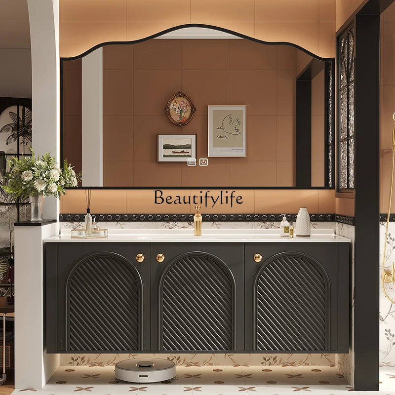yj57 2025 new French retro bathroom cabinet ceramic integrated wash basin cabinet combination
yj57 2025 new French retro bathroom cabinet ceramic integrated wash basin cabinet combination