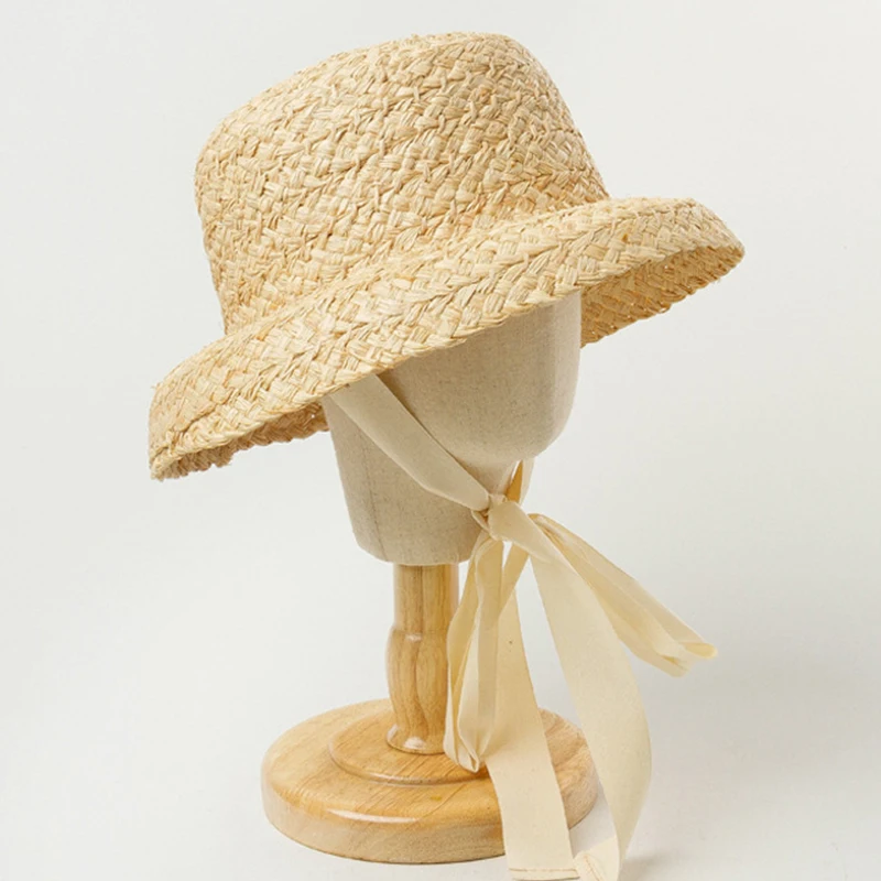 Children's Summer Hat Wide Brim Hat Ribbon Sun Hats Handmade Raffia Sun Protection Caps Beach Hat Flat Top Casual Kids Girls
Children's Summer Hat Wide Brim Hat Ribbon Sun Hats Handmade Raffia Sun Protection Caps Beach Hat Flat Top Casual Kids Girls