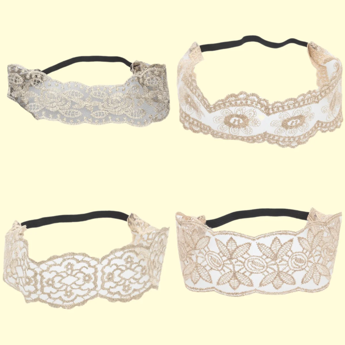 Fabric Hollowed Out Wide Edge Headband Lace Headband Elegant Wide Headscarf Vintage Lace Elastic Hair Accessory for Women
Fabric Hollowed Out Wide Edge Headband Lace Headband Elegant Wide Headscarf Vintage Lace Elastic Hair Accessory for Women
