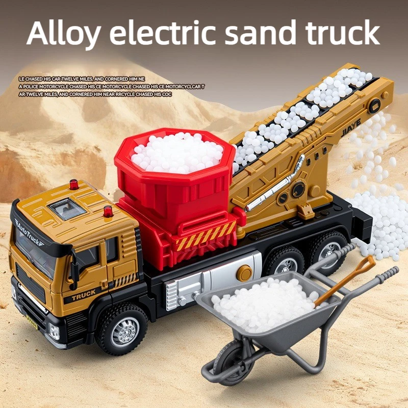 1:50 Electric Sand Truck Alloy Car Model Pull Back Sound and Light Engineering Vehicle Toy Diecast Alloy Car Model Gift
1:50 Electric Sand Truck Alloy Car Model Pull Back Sound and Light Engineering Vehicle Toy Diecast Alloy Car Model Gift