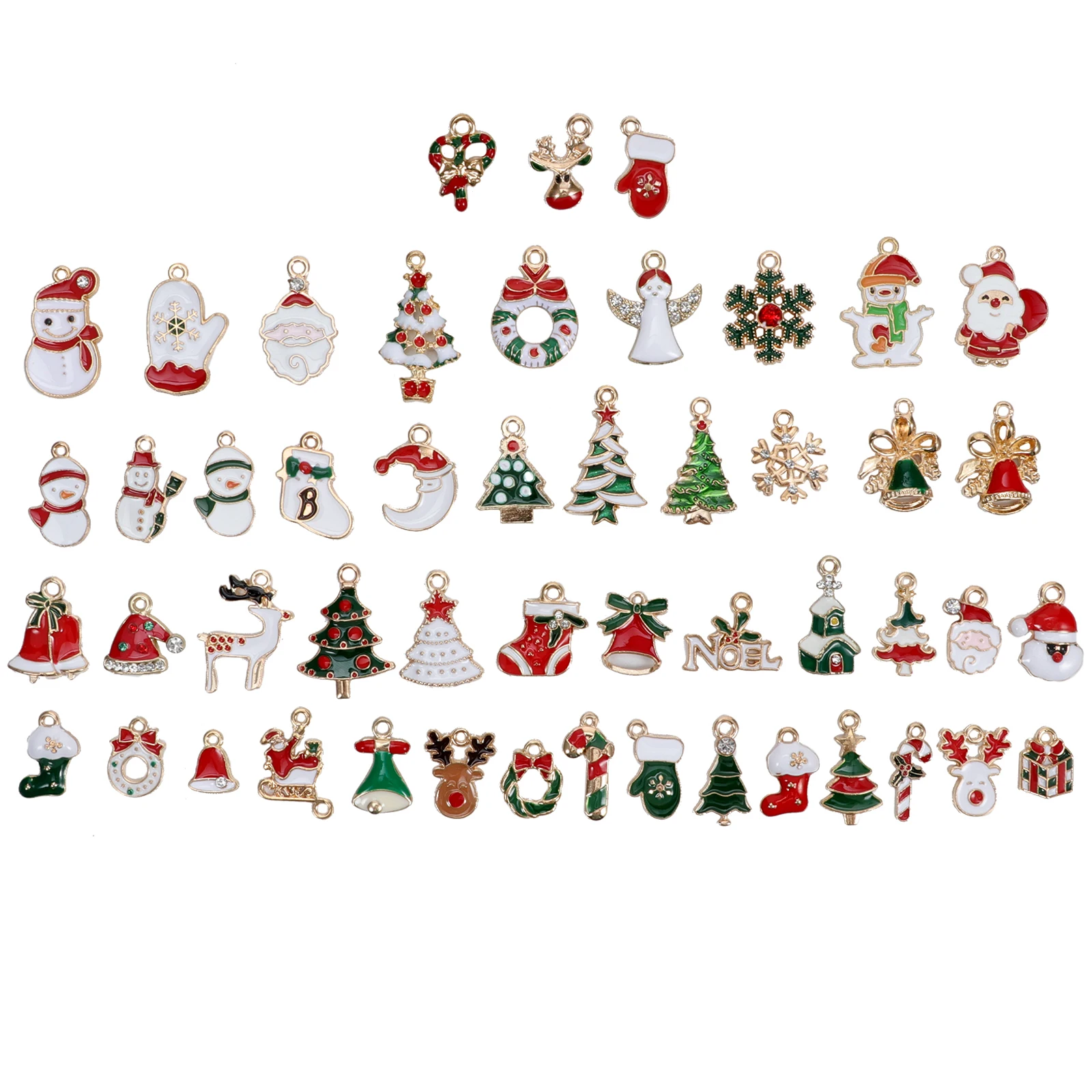 50 Pcs Enamel Christmas Ornament Pendant Jewelry Decor Party Charm Xmas Alloy Charms for Necklace
50 Pcs Enamel Christmas Ornament Pendant Jewelry Decor Party Charm Xmas Alloy Charms for Necklace