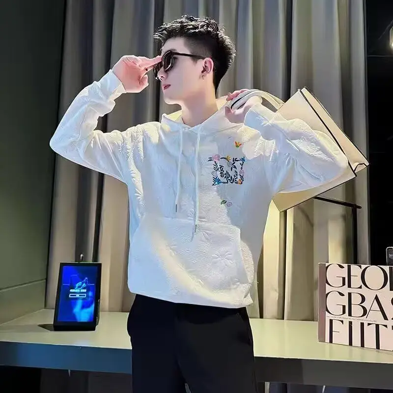 Men's Hoodie Sweatshirt Loose Fit Letter Print Hong Kong Style Spring Autumn Trendy Outerwear Casual Youth Polyester Fiber
Men's Hoodie Sweatshirt Loose Fit Letter Print Hong Kong Style Spring Autumn Trendy Outerwear Casual Youth Polyester Fiber