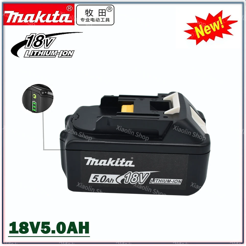 5.0Ah Original makita Rechargeable 18V Li-Ion Battery For BL1830 BL1815 BL1860 BL1840 194205-3 Replacement Power Tools Battery
5.0Ah Original makita Rechargeable 18V Li-Ion Battery For BL1830 BL1815 BL1860 BL1840 194205-3 Replacement Power Tools Battery