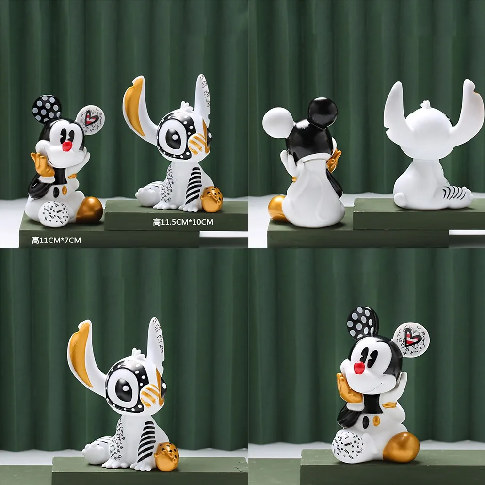Kawaii Disney Stitch Mickey Mouse Action Figure BlackGold Cute Cartoon Anime Figures CarHome Decoration Kids Collection Toys
Kawaii Disney Stitch Mickey Mouse Action Figure BlackGold Cute Cartoon Anime Figures CarHome Decoration Kids Collection Toys
