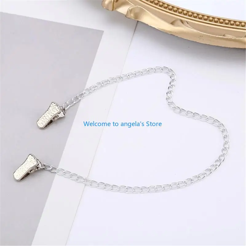 X4YC 2PCS Silver Sweater Chain Clip for Women and Men Popular All Matching Sweater Chain Elegant Chain for Various Occasion
X4YC 2PCS Silver Sweater Chain Clip for Women and Men Popular All Matching Sweater Chain Elegant Chain for Various Occasion