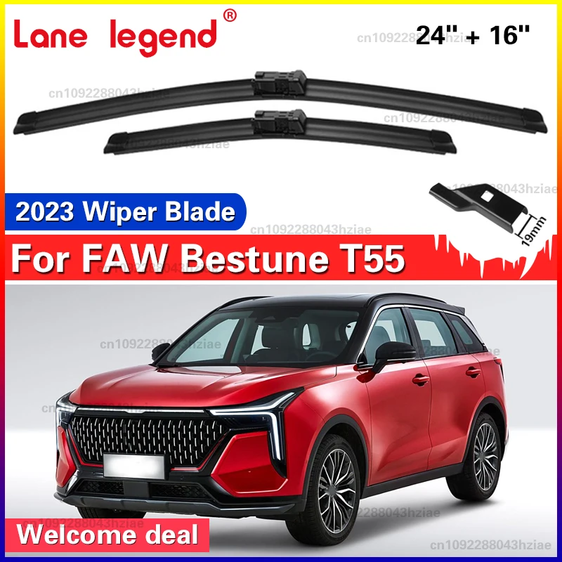 2Pcs For FAW Bestune T55 SUV 2023 1.5AMT Front Wiper Blades Window Cleaning Windscreen Cleaning Accessorie 24"+16"
2Pcs For FAW Bestune T55 SUV 2023 1.5AMT Front Wiper Blades Window Cleaning Windscreen Cleaning Accessorie 24"+16"