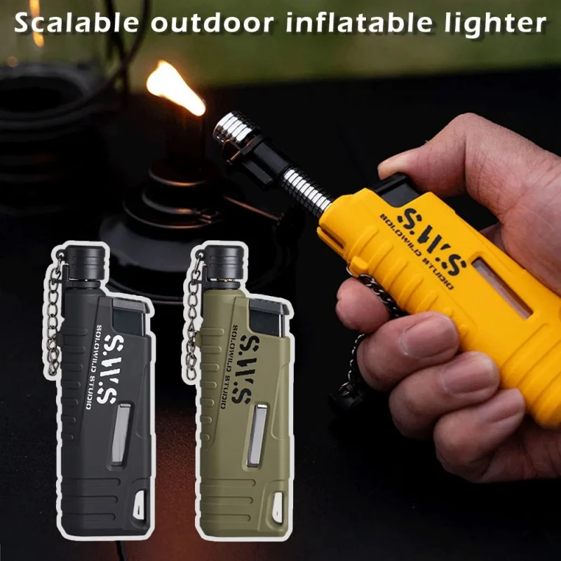 Retractable Inflatable Windproof Lighter Portable Inflatable Lighter for Outdoor Camping BBQ Hanging Hole Design Sturdy Durable
Retractable Inflatable Windproof Lighter Portable Inflatable Lighter for Outdoor Camping BBQ Hanging Hole Design Sturdy Durable