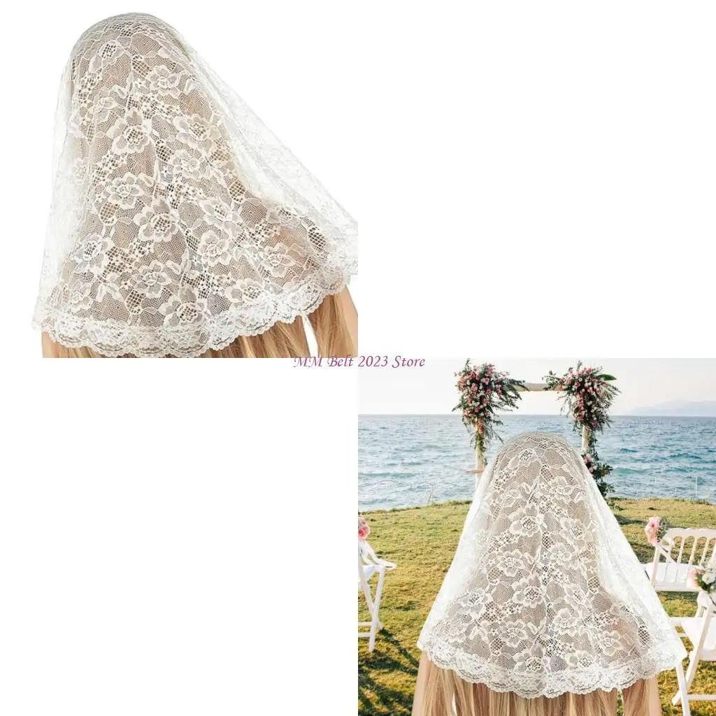 49ME Bride Veil Mantilla Lace Head Covering Wedding Hair Covering White Wedding Veil Headscarf Short Veil
49ME Bride Veil Mantilla Lace Head Covering Wedding Hair Covering White Wedding Veil Headscarf Short Veil