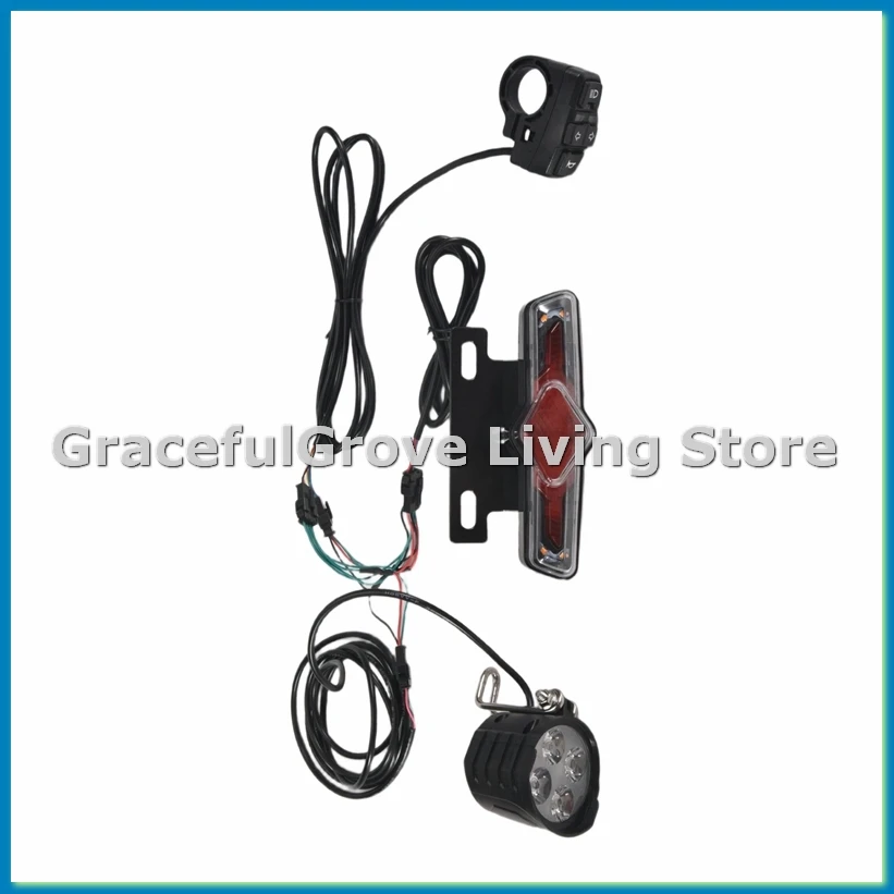 Комплект передних и задних фонарей для велосипеда, вход 36 В, 48 В, 52 В, 60 В, с переключателем поворота звукового сигнала DK336, светильник для электронного велосипеда-ABFB
Комплект передних и задних фонарей для велосипеда, вход 36 В, 48 В, 52 В, 60 В, с переключателем поворота звукового сигнала DK336, светильник для электронного велосипеда-ABFB