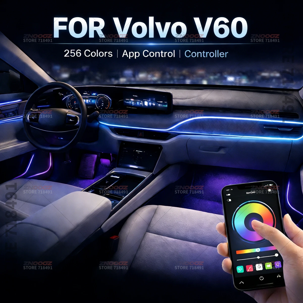 22in1 RGB Car Interior Acrylic Car Ambient Lights RGB Hidden Acrylic Strip Decoration Atmosphere Accessories For Volvo V60
22in1 RGB Car Interior Acrylic Car Ambient Lights RGB Hidden Acrylic Strip Decoration Atmosphere Accessories For Volvo V60