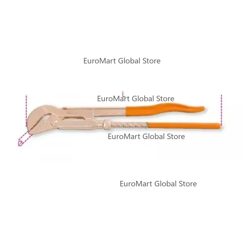 Sparkproof Pipe Wrench Swedish Pattern Durable Copper/Beryllium Alloy Material