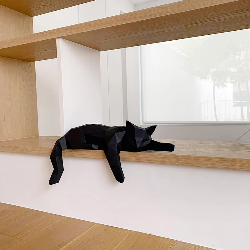 Sleeping Cat Paper Model Origami 3D Papercraft Home Hallway Party Ornaments Room Decor Floor Decorations DIY Hand Made Toys
Sleeping Cat Paper Model Origami 3D Papercraft Home Hallway Party Ornaments Room Decor Floor Decorations DIY Hand Made Toys