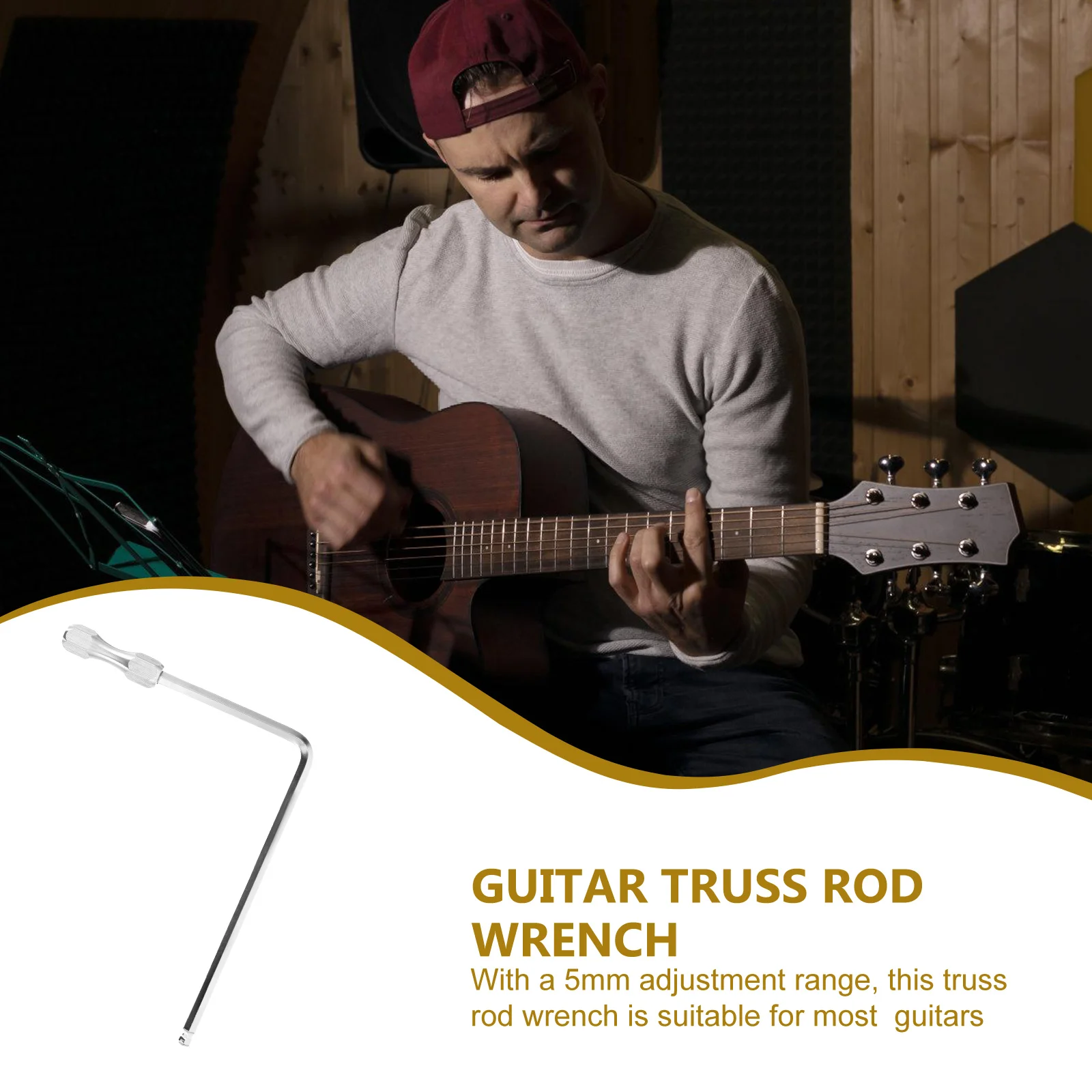 Guitar Adjustment Wrench Rods Tool Neck Luthier Tools Repair Adjustments Multi-purpose
Guitar Adjustment Wrench Rods Tool Neck Luthier Tools Repair Adjustments Multi-purpose