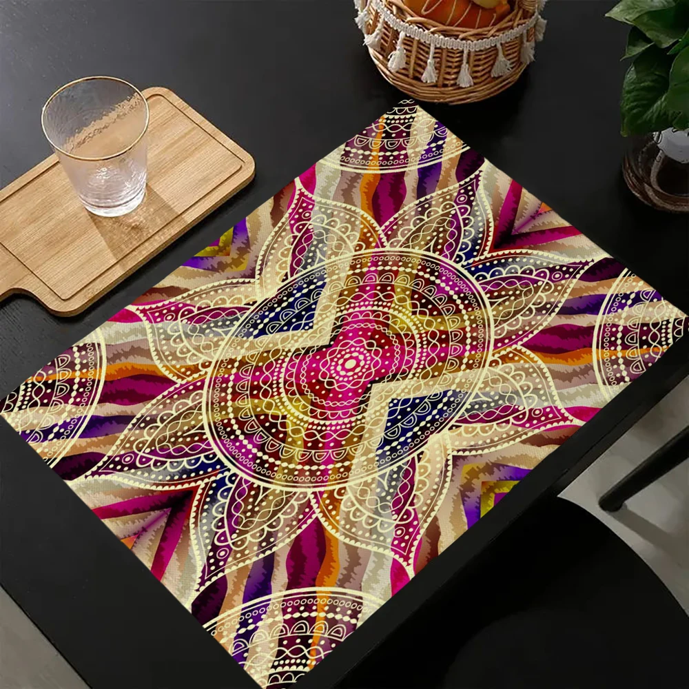 1pc abstract-round-mandala-pattern Placemats, Suitable for Kitchen and Restaurant Decoration
1pc abstract-round-mandala-pattern Placemats, Suitable for Kitchen and Restaurant Decoration