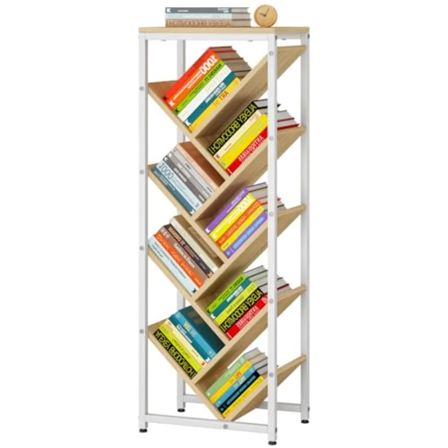 Tree Bookshelf Floor Standing Wood Bookshelf for Narrow Space Storage Organizer Bookcase for Books/CDs/Movies Small Corner Book
Tree Bookshelf Floor Standing Wood Bookshelf for Narrow Space Storage Organizer Bookcase for Books/CDs/Movies Small Corner Book