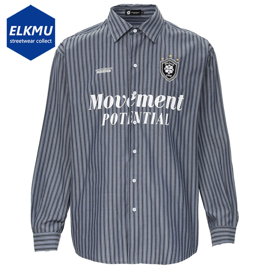 Harajuku Oversized Shirts Streetwear Hip Hop Loose Shirts Long Sleeve Button Up Blouse Unisex Casual Striped Shirts
Harajuku Oversized Shirts Streetwear Hip Hop Loose Shirts Long Sleeve Button Up Blouse Unisex Casual Striped Shirts
