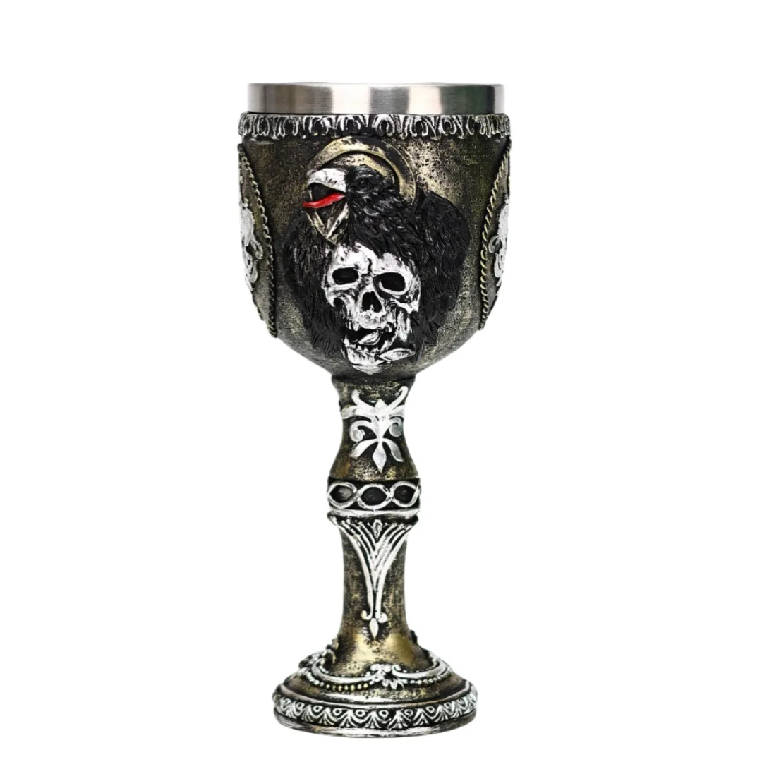 Creative Crow Stainless Steel Wine Glass 3D Horror Skull Halloween Red Wine Glass Personalized Beer Glass Christmas Gift
Creative Crow Stainless Steel Wine Glass 3D Horror Skull Halloween Red Wine Glass Personalized Beer Glass Christmas Gift