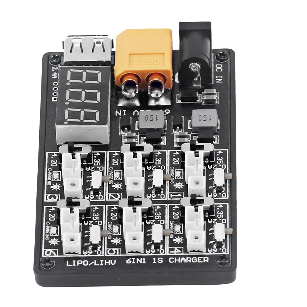 Легкая и портативная плата AYHF 6IN1-1S Lipo Lihv для аккумуляторов радиоуправляемых моделей, аксессуар для радиоуправляемых моделей
Легкая и портативная плата AYHF 6IN1-1S Lipo Lihv для аккумуляторов радиоуправляемых моделей, аксессуар для радиоуправляемых моделей