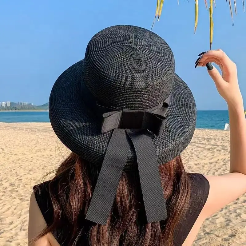 Retro Round Top Straw Hat Ladies Sun Hats Travel Holiday Visor Hats Vintage Women Beach Hat Black And White Wholesale ceremony
Retro Round Top Straw Hat Ladies Sun Hats Travel Holiday Visor Hats Vintage Women Beach Hat Black And White Wholesale ceremony