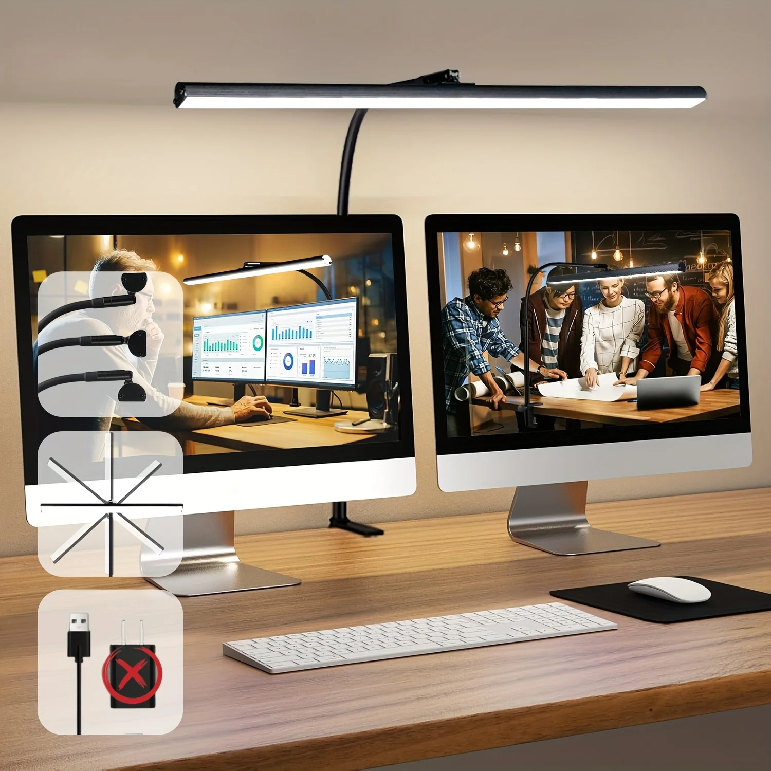 NEW Version 360° Flexible LED Desk Lamp, 3 Modes 10 Brightness Table Lamp, 180° Swivel Semicircle Head, Brighter Reading Light
NEW Version 360° Flexible LED Desk Lamp, 3 Modes 10 Brightness Table Lamp, 180° Swivel Semicircle Head, Brighter Reading Light