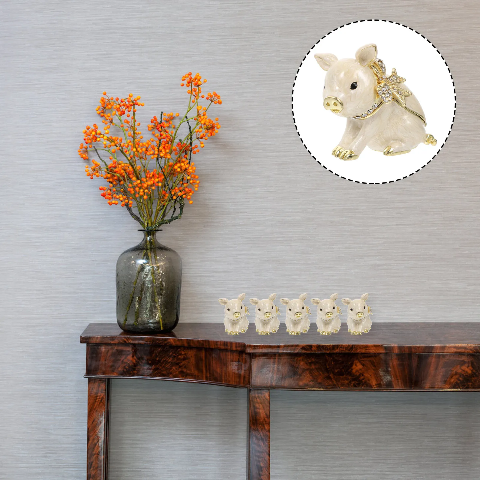 Pig Shaped Jewelry Box Exquisite Gift Packaging Case for Earrings Rings Necklaces Valentine's Day Surprise Home Desktop Decor
Pig Shaped Jewelry Box Exquisite Gift Packaging Case for Earrings Rings Necklaces Valentine's Day Surprise Home Desktop Decor