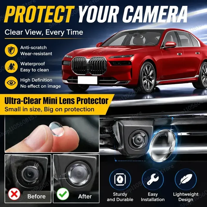 For BMW 7 Series F01 F02 G11 G12 G70 2015–2026 360 Degree Reverse Camera Cover Scratch Resistant PC Lens Protector Sticker
For BMW 7 Series F01 F02 G11 G12 G70 2015–2026 360 Degree Reverse Camera Cover Scratch Resistant PC Lens Protector Sticker